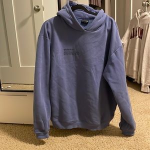 Oversized White Fox Hoodie